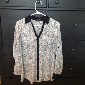 Polka Dot Express Portofino blouse